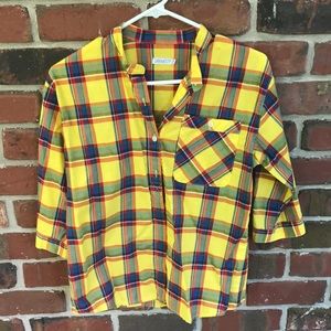 Colorful Plaid button up